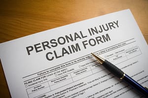 Pen and Personal Injury form